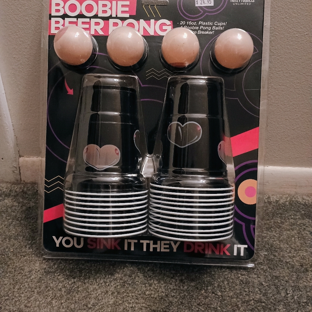 Hott Products Unlimited - Boobie Beer Pong Set - Fun For Playful Games